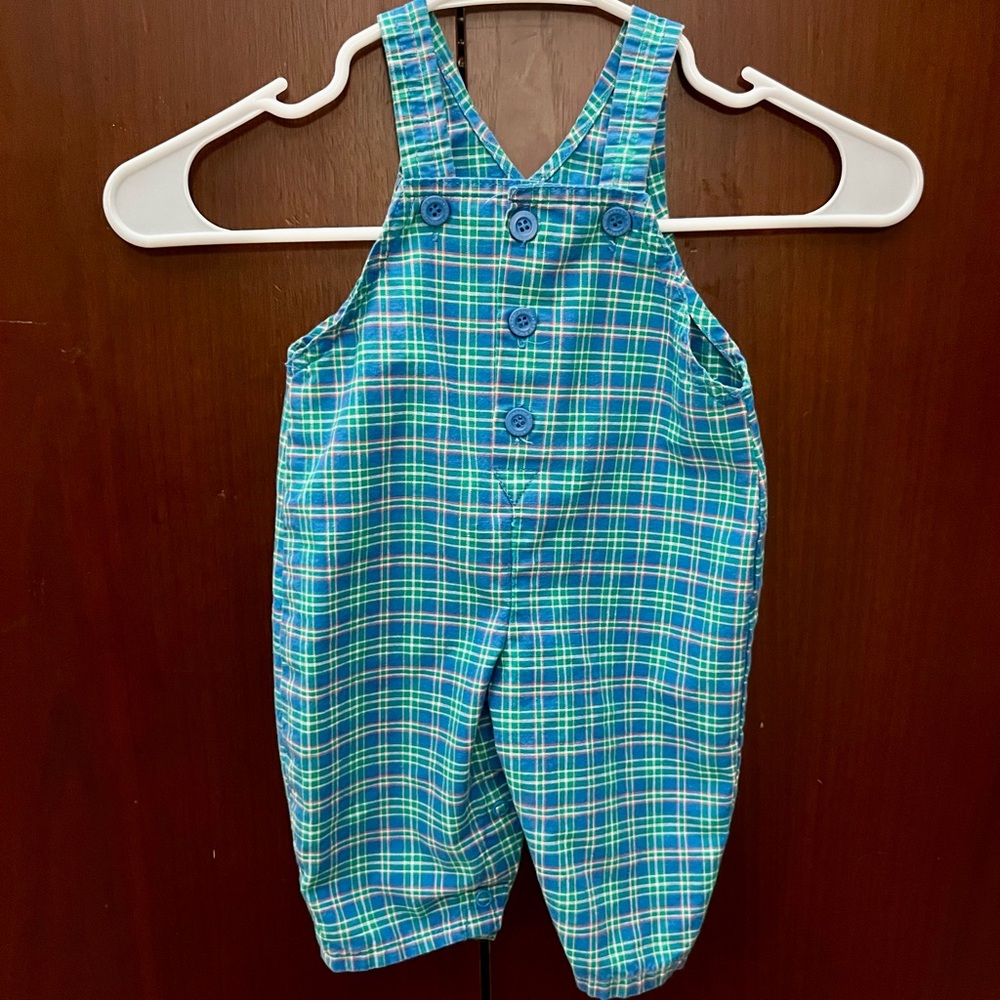 Vintage OshKosh Vestback Overalls size 6-9 M